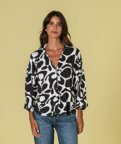 Blusa com padrão geométrico 6477